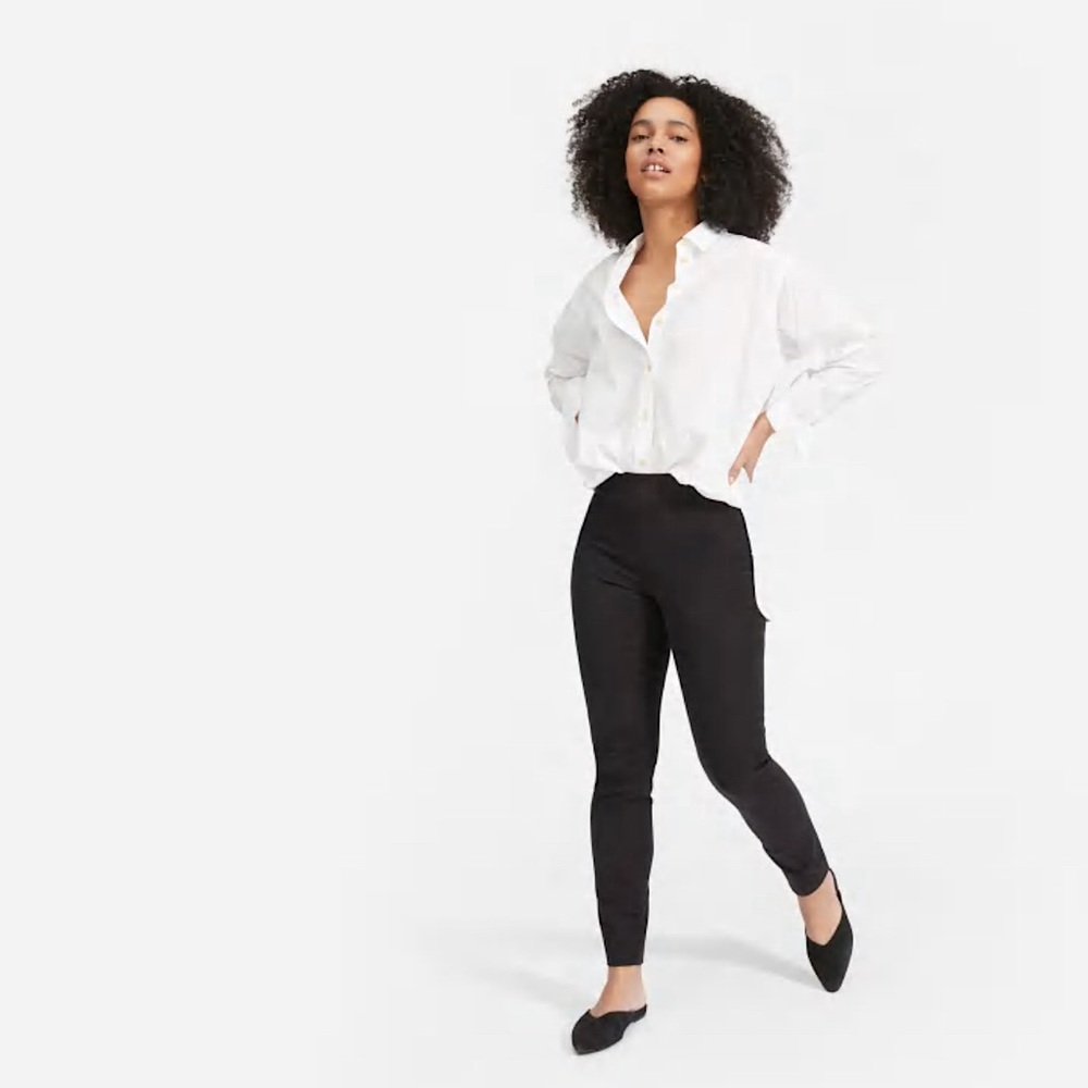 Everlane // The Back-Slit Work Pant // Black // Size: 4